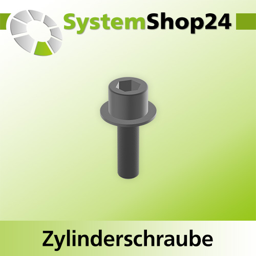 Systemshop24 Zylinderschraube mit Innensechskant für Kugellager M2,5x7mm SW2mm