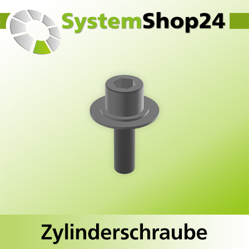 Systemshop24 Zylinderschraube mit Innensechskant für Kugellager M4x7mm SW3mm