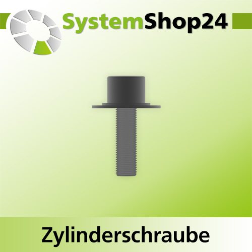 Systemshop24 Zylinderschraube mit Innensechskant für Kugellager M4x7mm SW3mm
