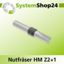 Systemshop24 Nutfräser HM Z2+1 D8mm AL20mm GL65mm...
