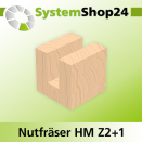 Systemshop24 Nutfräser HM Z2+1 D13mm AL20mm GL54mm...