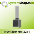 Systemshop24 Nutfräser HM Z2+1 D28mm AL25mm GL59mm...