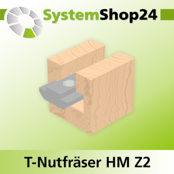 Systemshop24 T-Nutfräser für M12 HM Z2 D1 19,5mm D2 12,6mm AL16,5mm AL1 7mm AL2 9,5mm (3/8") GL54mm (2 1/8") S8mm RL