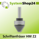 Systemshop24 Schriftenfräser mit Achswinkel und...