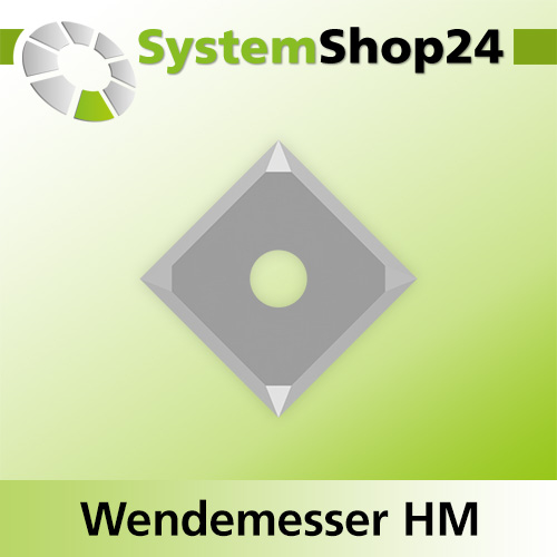 Systemshop24 Wendemesser HM L12mm B12mm D1,5mm 92°