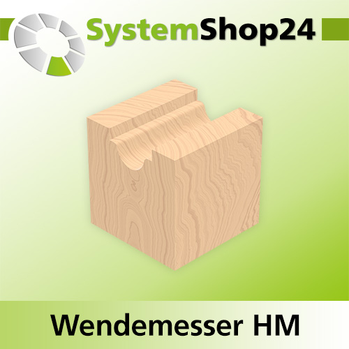 Systemshop24 Wendemesser B12mm D1,5mm L12mm R4mm