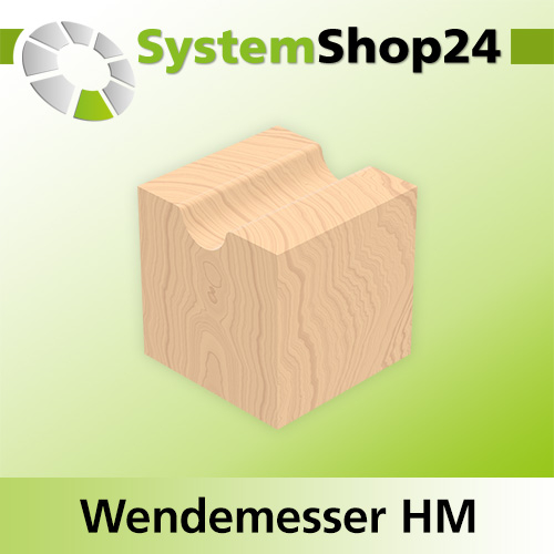 Systemshop24 Wendemesser B12mm D1,5mm L12mm R4mm