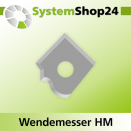 Systemshop24 Wendemesser B12mm D1,5mm L12mm R4mm