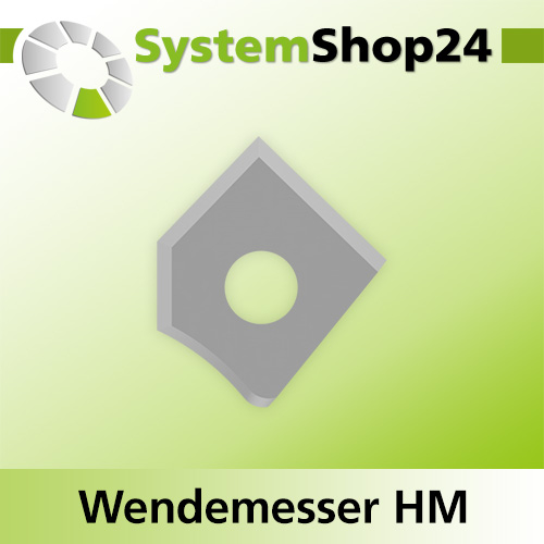 Systemshop24 Wendemesser HM L12mm B12mm D1,5mm R15mm