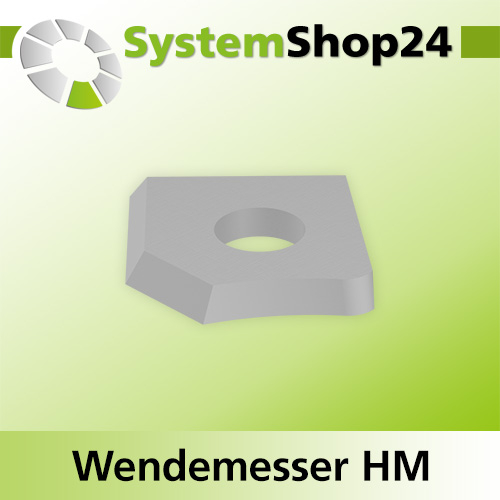 Systemshop24 Wendemesser HM L12mm B12mm D1,5mm R15mm