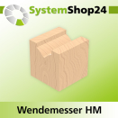 Systemshop24 Wendemesser HM L12mm B12mm D1,5mm R15mm