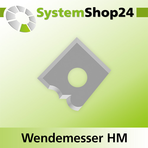 Systemshop24 Wendemesser HM L12mm B12mm D1,5mm R2/R2,5mm