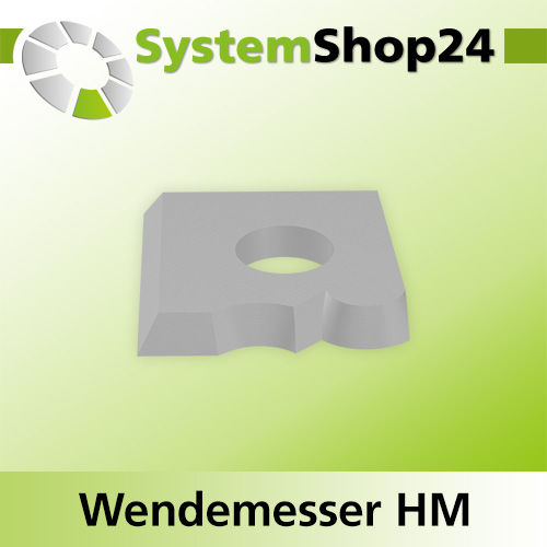 Systemshop24 Wendemesser HM L12mm B12mm D1,5mm R2/R2,5mm