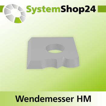 Systemshop24 Wendemesser HM L12mm B12mm D1,5mm R2/R2,5mm