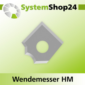 Systemshop24 Wendemesser HM L12mm B12mm D1,5mm R3mm