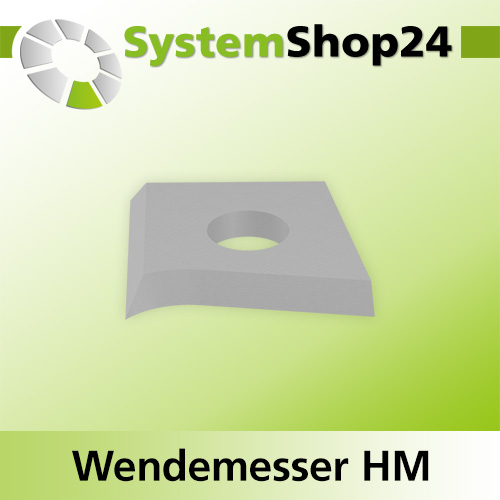 Systemshop24 Wendemesser HM L12mm B12mm D1,5mm 75° R4mm