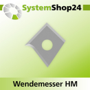 Systemshop24 Wendemesser HM L12mm B12mm D1,5mm 75° R4