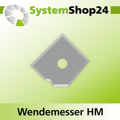 Systemshop24 Wendemesser HM L17mm B17mm D1,5mm R2mm