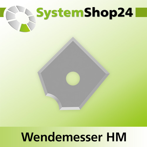 Systemshop24 Wendemesser HM L17mm B17mm D1,5mm R4mm