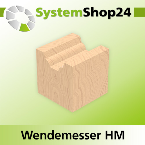 Systemshop24 Wendemesser HM L17mm B17mm D1,5mm R4mm