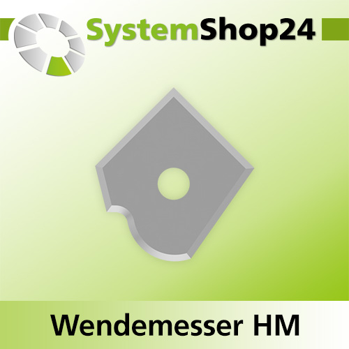 Systemshop24 Wendemesser HM L17mm B17mm D1,5mm R6mm