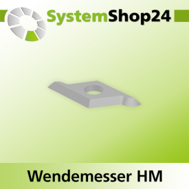 Systemshop24 Wendemesser HM L19,5mm B9mm D1,5mm R3mm