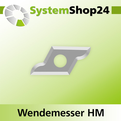 Systemshop24 Wendemesser HM L19,5mm B9mm D1,5mm R4mm