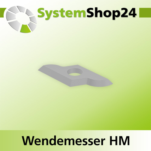 Systemshop24 Wendemesser HM L19,5mm B9mm D1,5mm R5mm