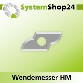 Systemshop24 Wendemesser HM L19,5mm B9mm D1,5mm R6mm