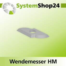 Systemshop24 Wendemesser HM L19,5mm B9mm D1,5mm R7mm