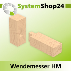 Systemshop24 Wendemesser HM L19,5mm B9mm D1,5mm