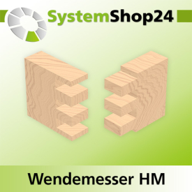 Systemshop24 Wendemesser HM L19,5mm B9mm D1,5mm