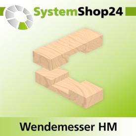 Systemshop24 Wendemesser HM L19,5mm B9mm D1,5mm