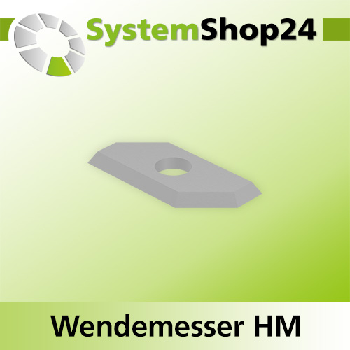 Systemshop24 Wendemesser HM L19,5mm B9mm D1,5mm 45°