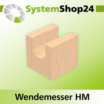 Systemshop24 Wendemesser HM L19,5mm B9mm D1,5mm 45°