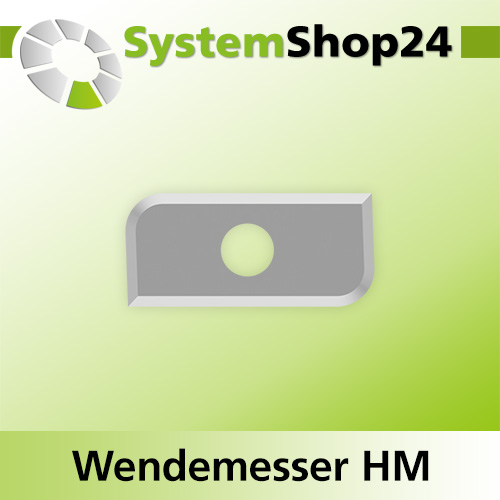 Systemshop24 Wendemesser HM L19,5mm B9mm D1,5mm R3mm