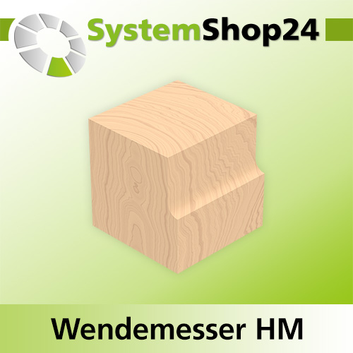 Systemshop24 Wendemesser HM L19,5mm B9mm D1,5mm R3mm