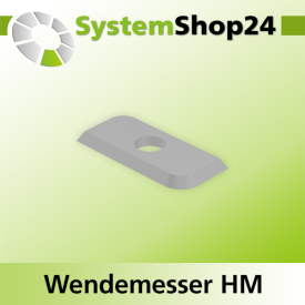 Systemshop24 Wendemesser HM L19,5mm B9mm D1,5mm R3mm