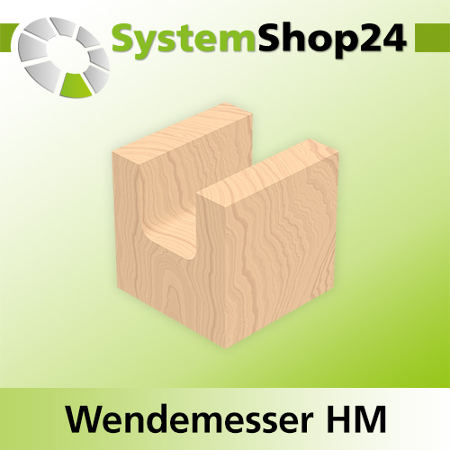Systemshop24 Wendemesser HM L19,5mm B9mm D1,5mm R5mm