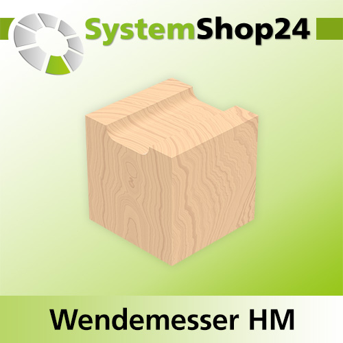 Systemshop24 Wendemesser HM L19,5mm B9mm D1,5mm R5mm