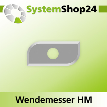 Systemshop24 Wendemesser HM L19,5mm B9mm D1,5mm R5mm