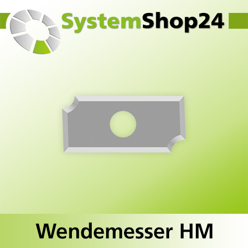Systemshop24 Wendemesser HM L19,5mm B9mm D1,5mm R2mm