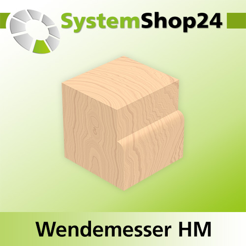 Systemshop24 Wendemesser HM L19,5mm B9mm D1,5mm R2mm