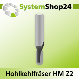 Systemshop24 Hohlkehlfräser HM Z2 D6mm AL12,7mm...