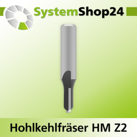 Systemshop24 Hohlkehlfräser HM Z2 D6mm AL12,7mm...