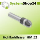 Systemshop24 Hohlkehlfräser mit Achswinkel und...