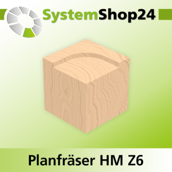 Systemshop24 Planfräser mit Achswinkel HM Z6 D51,8mm AL6,7mm GL65mm S8mm RL