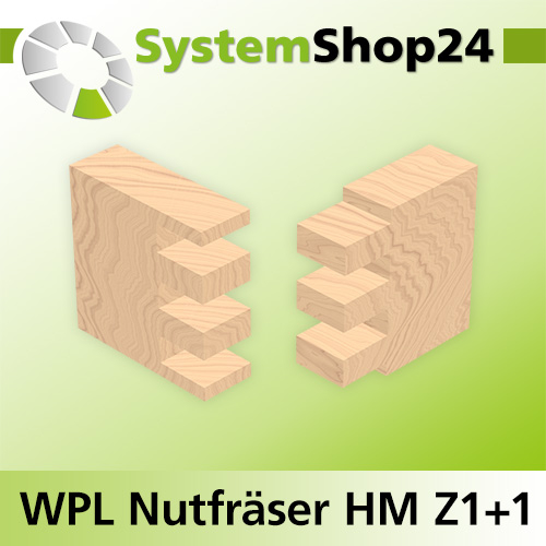 Systemshop24 Wendeplatten-Nutfräser Z1+1 D18mm AL19,5mm GL62mm S8mm RL