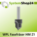 Systemshop24 Wendeplatten-Fasefräser Z1 D18mm...