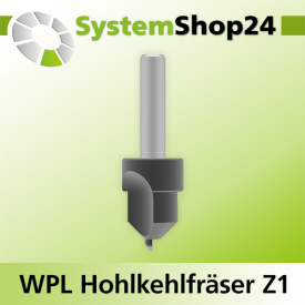 Systemshop24 Wendeplatten-Hohlkehlfräser Z1 D18mm...